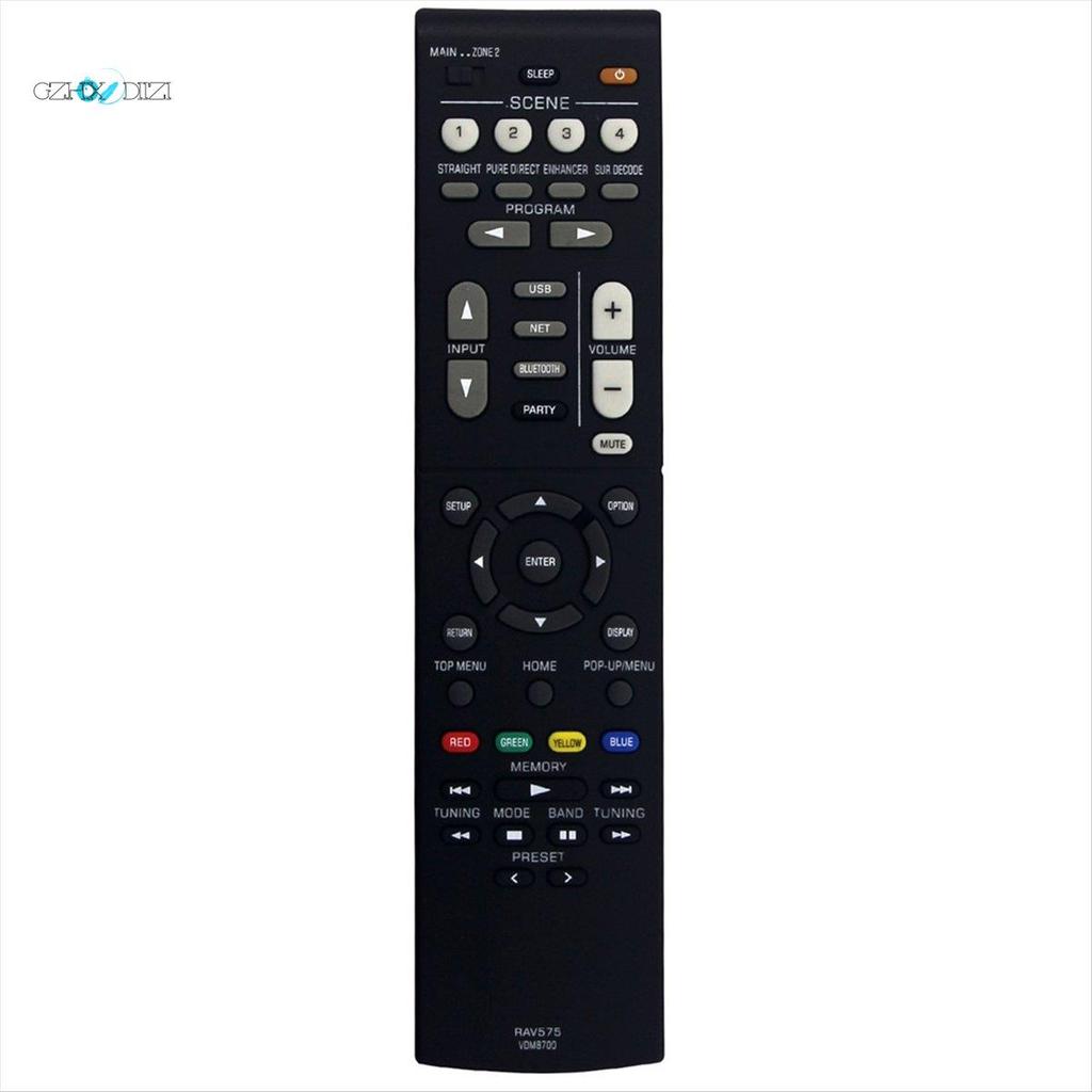 Gzhxdiizi เปลี่ยนรีโมทคอนโทรล RAV575 สําหรับ RXV6A TSR700 -700 700 ระบบรับ RX-V6A -700 VDM87000