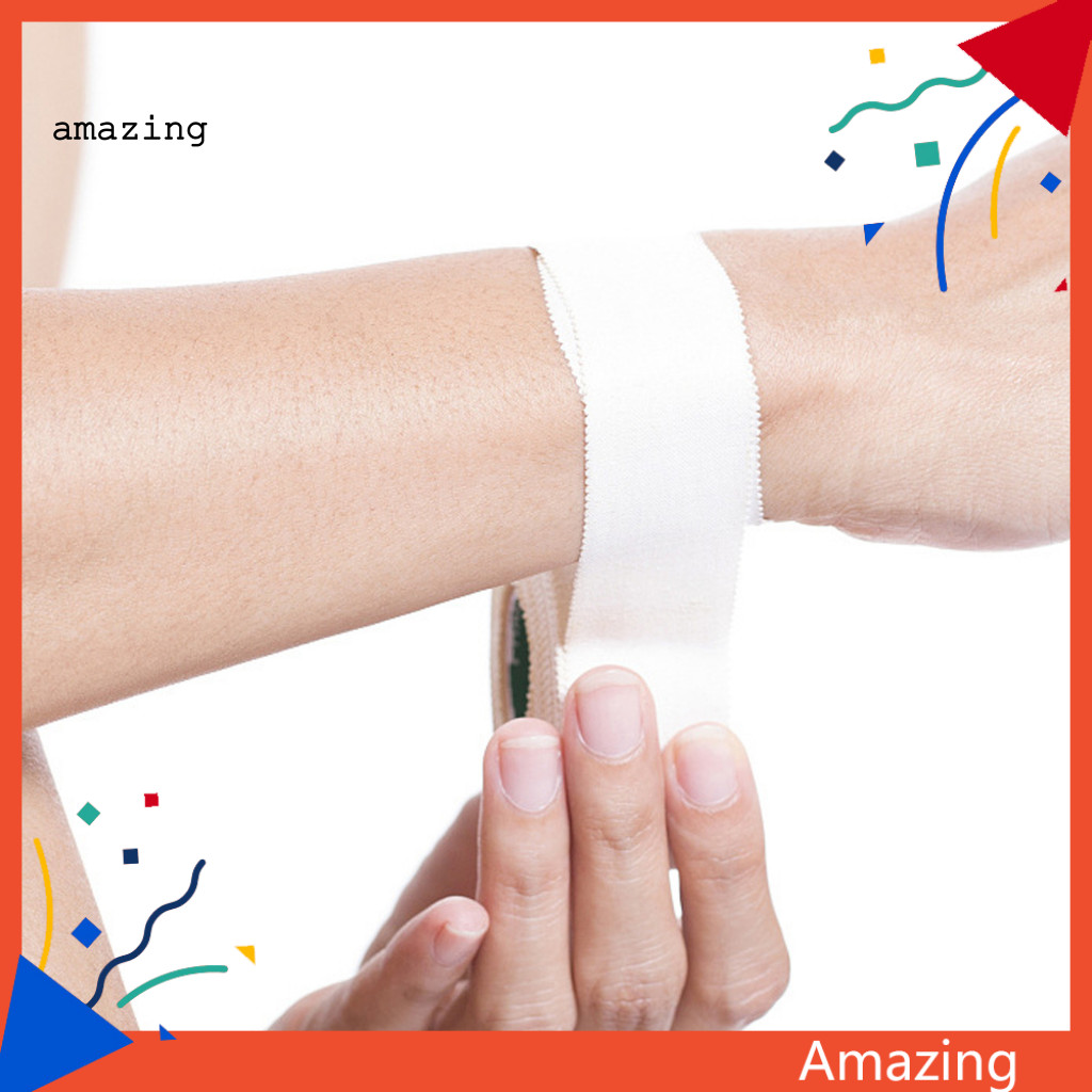 [AM] เทปพยุงข้อมือ Zigzag Edge Cotton Athletic Sports Tape – Breathable Stretching Easy-tear Wrist K