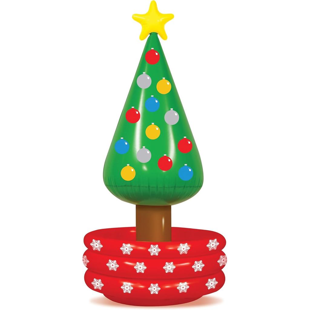 BeistleInflatableNoveltyChristmasTreeDrinkBeverageCoolerforOfficeHolidayWinterPartyDecorations,26"x5