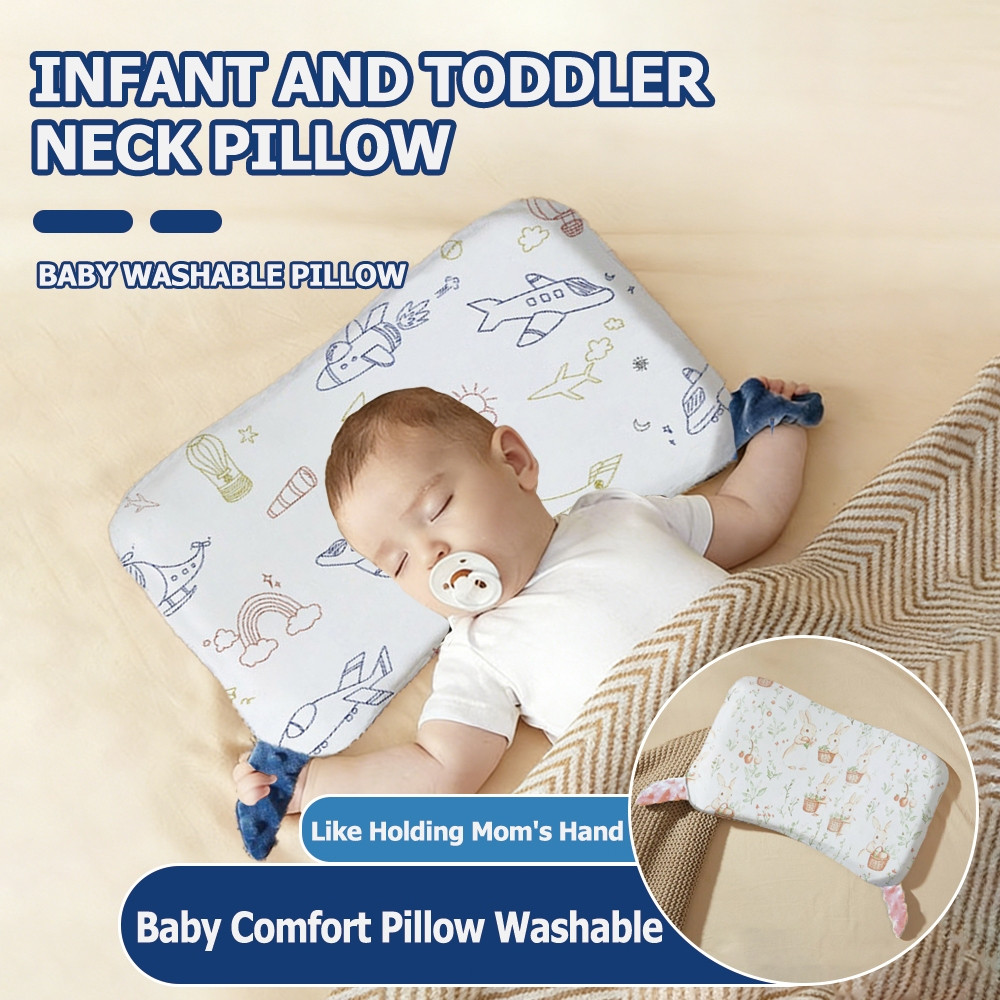 หมอนความสะดวกสบาย Cool Kids 1-8 ปีเด็กคอ Sleep Support Cotton Head Soft