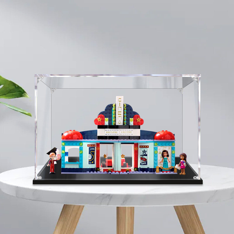 [กล่องแสดงโปร่งใส] เหมาะสําหรับ Lego 41448 Heartlake City Cinema กล่องแสดงอะคริลิโปร่งใสป้องกันฝุ่นก