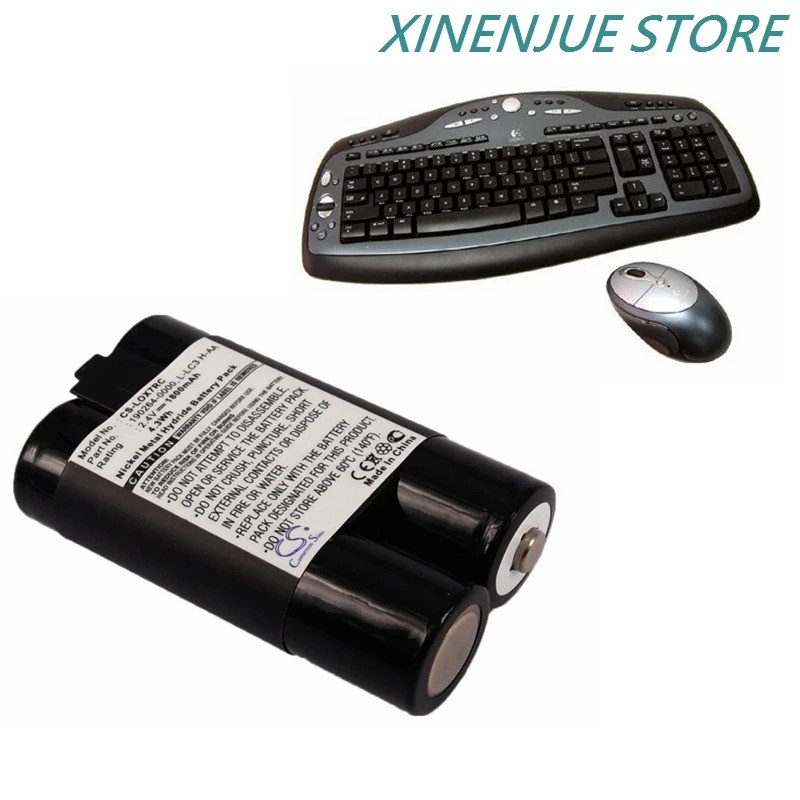คีย์บอร์ด เมาส์ แบตเตอรี่ 2.4V/1800mAh สําหรับเดสก์ท็อปไร้สาย Logitech LX 700,M-BAK89B,1902640000,L-
