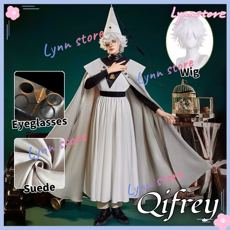 QIFREY คอสเพลย์เครื่องแต่งกายวิกผม/แว่นตา/หมวกชุดอะนิเมะ WITCH หมวก ATELIER คอสเพลย์เครื่องแต่งกายอะนิเมะเสื้อผ้า