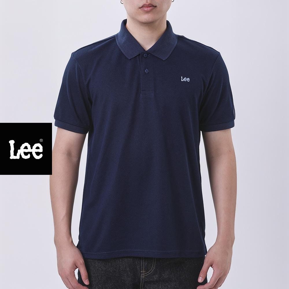 LEE เสื้อยืดโปโลผู้ชาย ทรง Regular รุ่น LE F125MPOLF03 สีกรมท่า