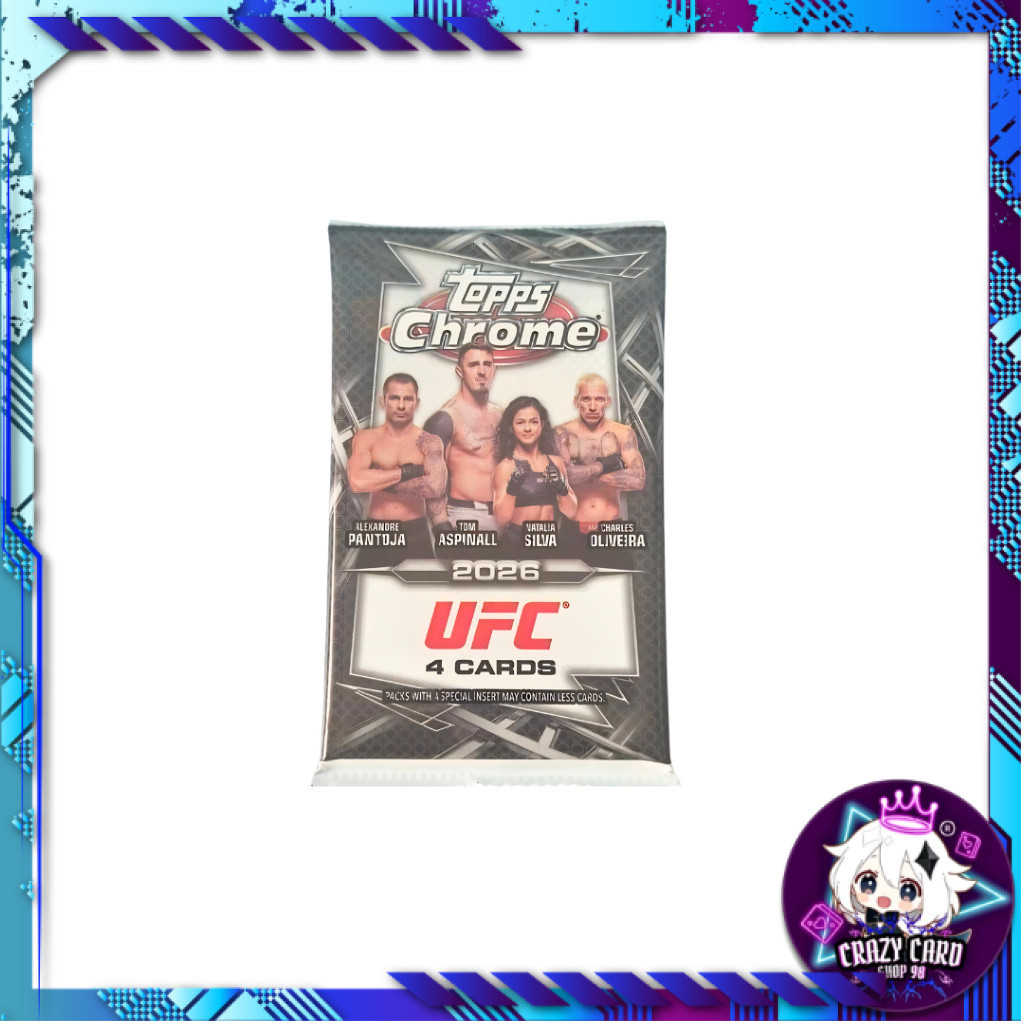 [ 1 ซอง ] พร้อมส่ง! Topps Chrome UFC 2026 Value Pack (p3)
