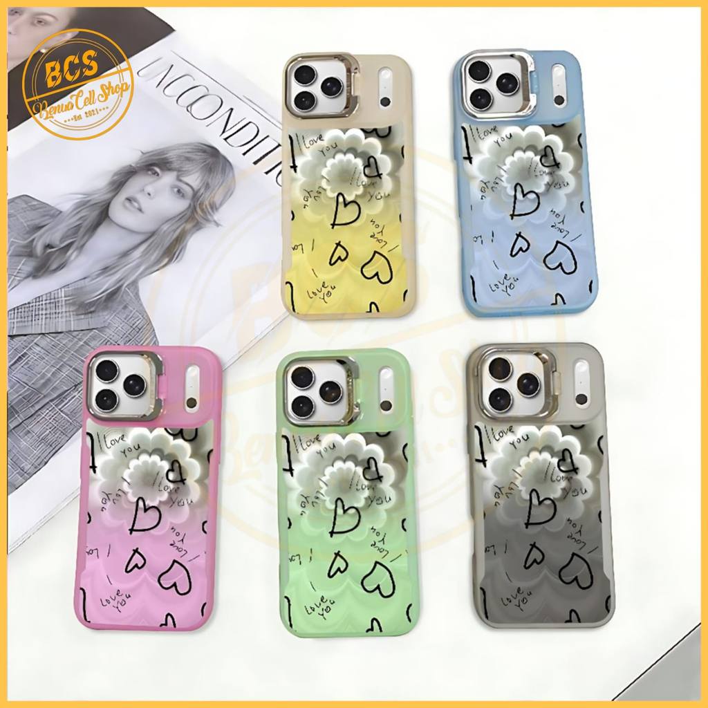 BCS - CASE CHROMATIC MOTIF LOVE สําหรับ OPPO A57 A77S A5S A7 A11K A12 A6 PRO A60 A74 A95 A36 A76 A96
