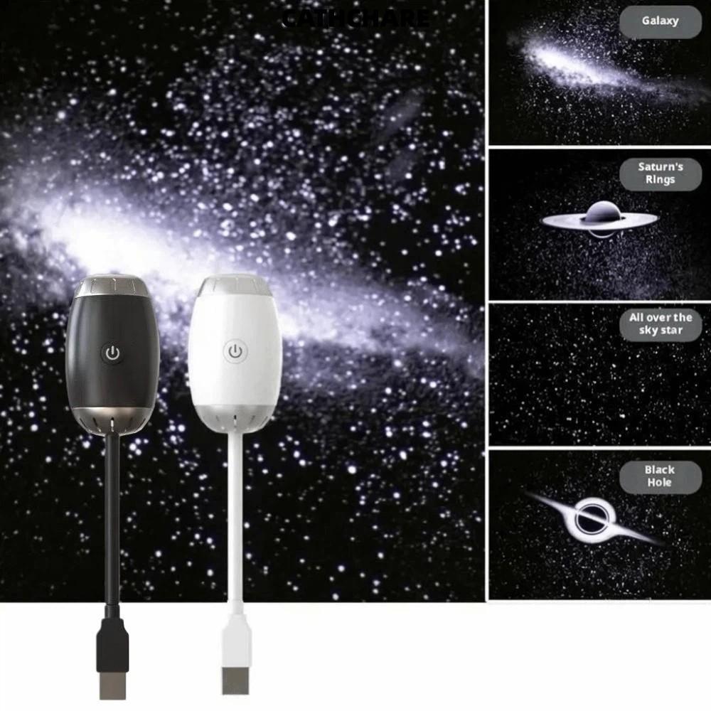 CATHCHARE294 LED Starry Sky โคมไฟ,ปรับโฟกัสขนาดใหญ่โปรเจคเตอร์ Galaxy, 3 ระดับความสว่างปรับได้ USB ขับเคลื่อน 5V1A ไฟฉายดาวเสาร์