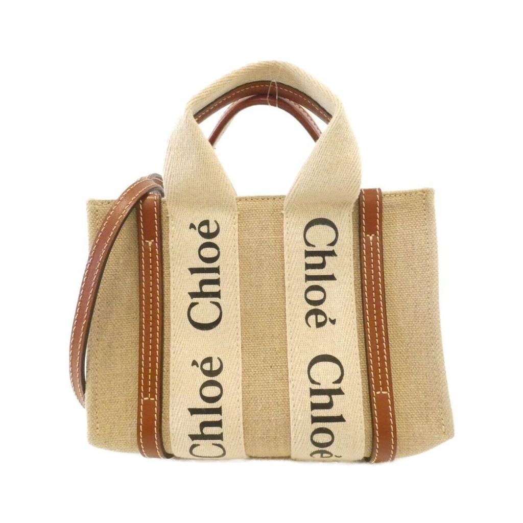 Chloe Tote Bag Woody Canvas Used