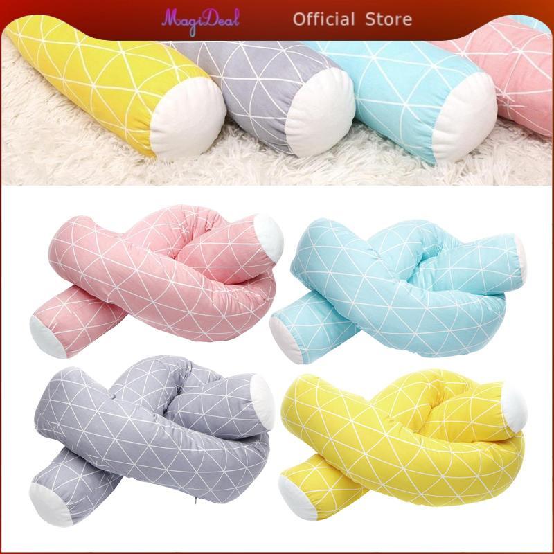 MagiDeal Baby Bed Bumper สบายผ้าฝ้ายนุ่ม Nursery Protection Safe Bumper 2M