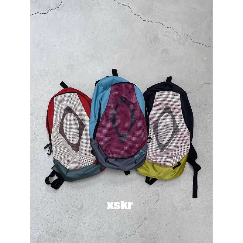 Xskr MSCHF ดีไซน์เกาหลี 24 Spring Summer ROMBUS MESH MESH Diamond Backpack