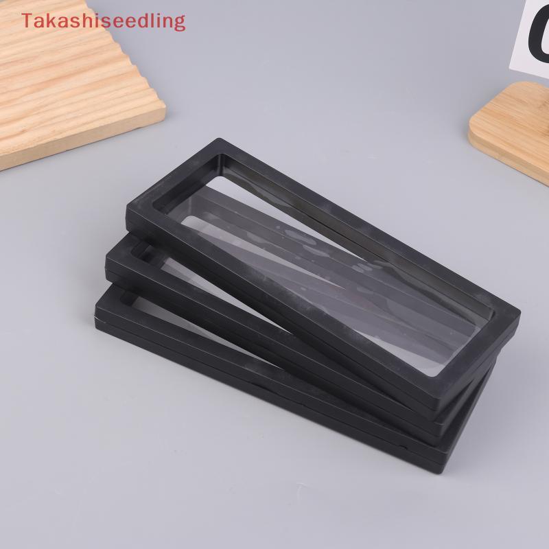 (Takashiseedling) 3D Floating Frame Display Holder ขาตั้งอะคริลิคสําหรับแสดงเหรียญแสตมป์ของสะสม Secure Anti Dust Decor