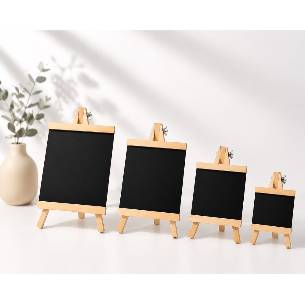 กระดานดำขาตั้งไม้ มินิ ป้ายเมนูร้านกาแฟ ป้ายตั้งโต๊ะ Blackboard Easel เขียนลบได้ สำหรับคาเฟ่ ร้านอาหาร