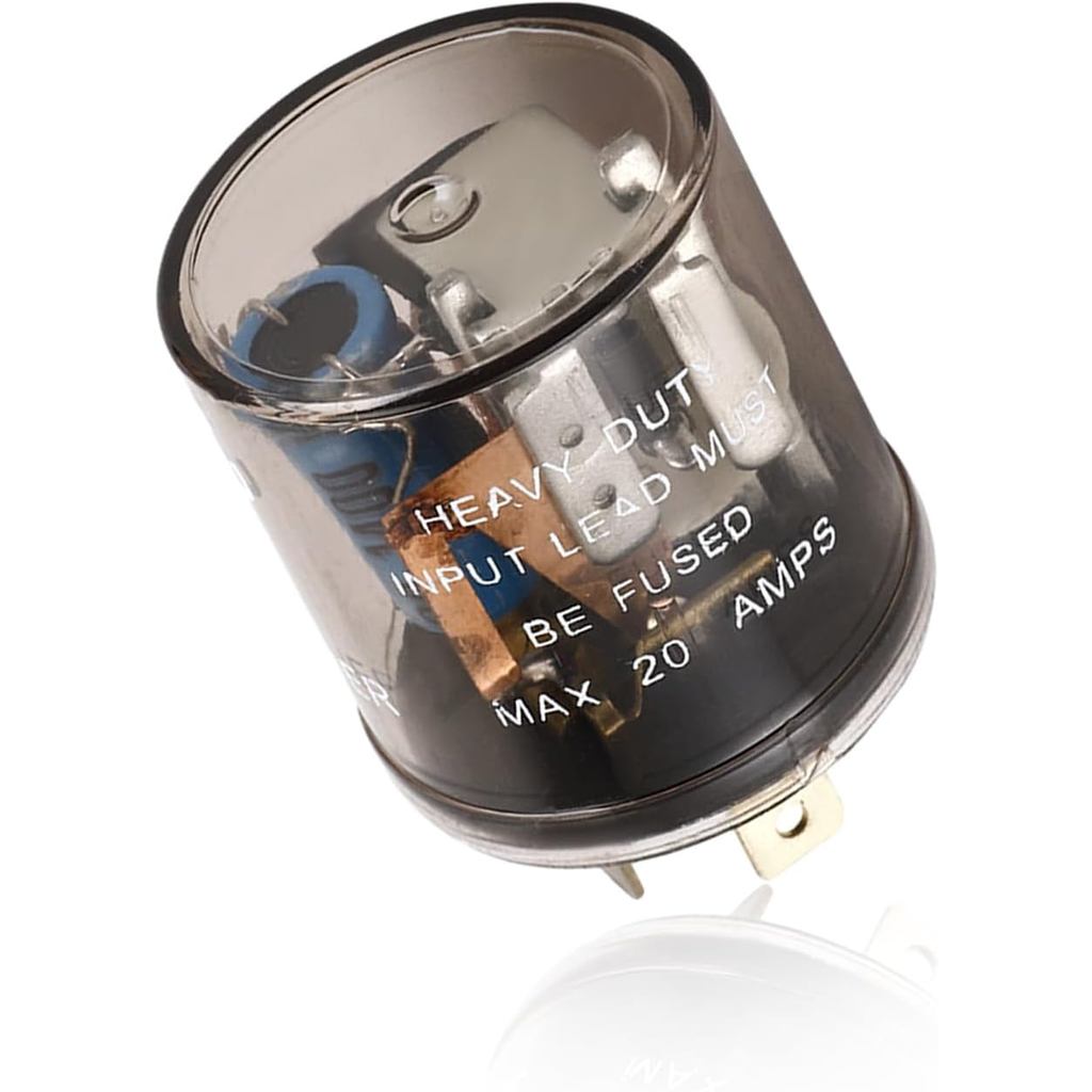 LED Flasher Relay, 2 ขา 12V อิเล็กทรอนิกส์ LED สัญญาณไฟเลี้ยวอัตโนมัติ Flasher Relay, รถเลี้ยวสัญญาณ