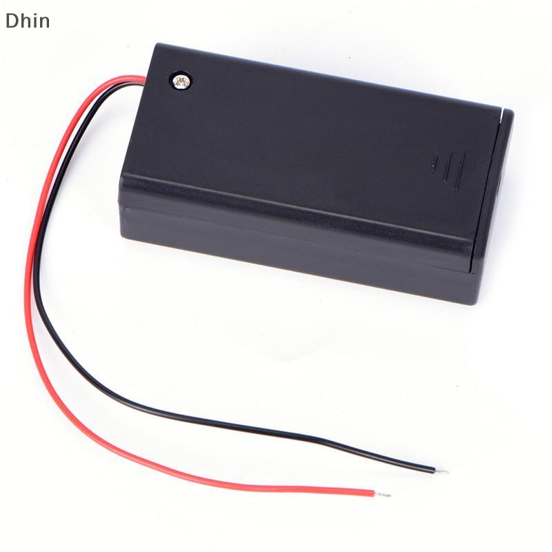 [Dhin] 9V Volt PP3 Battery Holder Box DC Case With Wire Lead ON/OFF Switch Cover