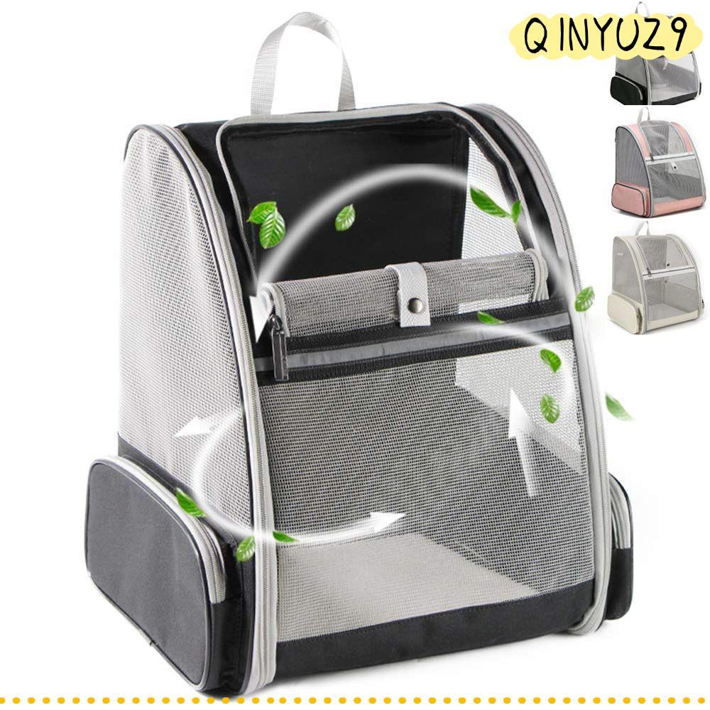 QINYUZ9QX Cat Carrier Backpack, Breathable Cat Carrier Handbag,ขนาดใหญ่ความจุแบบพกพากันน้ํา Cat Tran