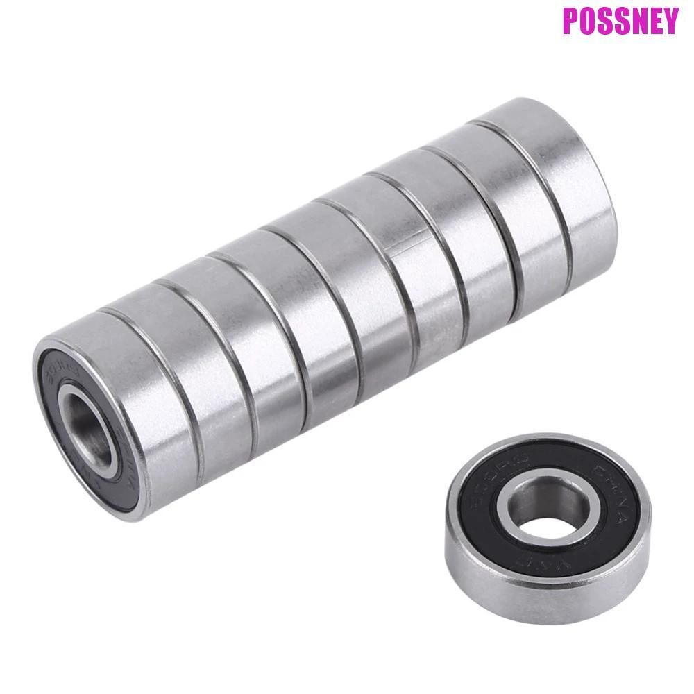 POSSNEY Bearing 608 2RS Deep Groove Sealed Bearing Steel