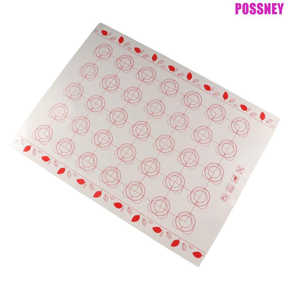 POSSNEY Rolling Dough Pad Cookies Non Stick ซิลิโคน Home Kitchen Pastry Sheet