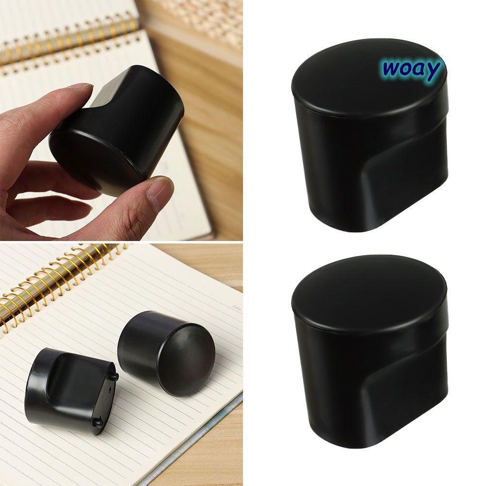 WOAY 2PCS Partition Handle Partition ประตูสีดําห้องน้ําพลาสติก