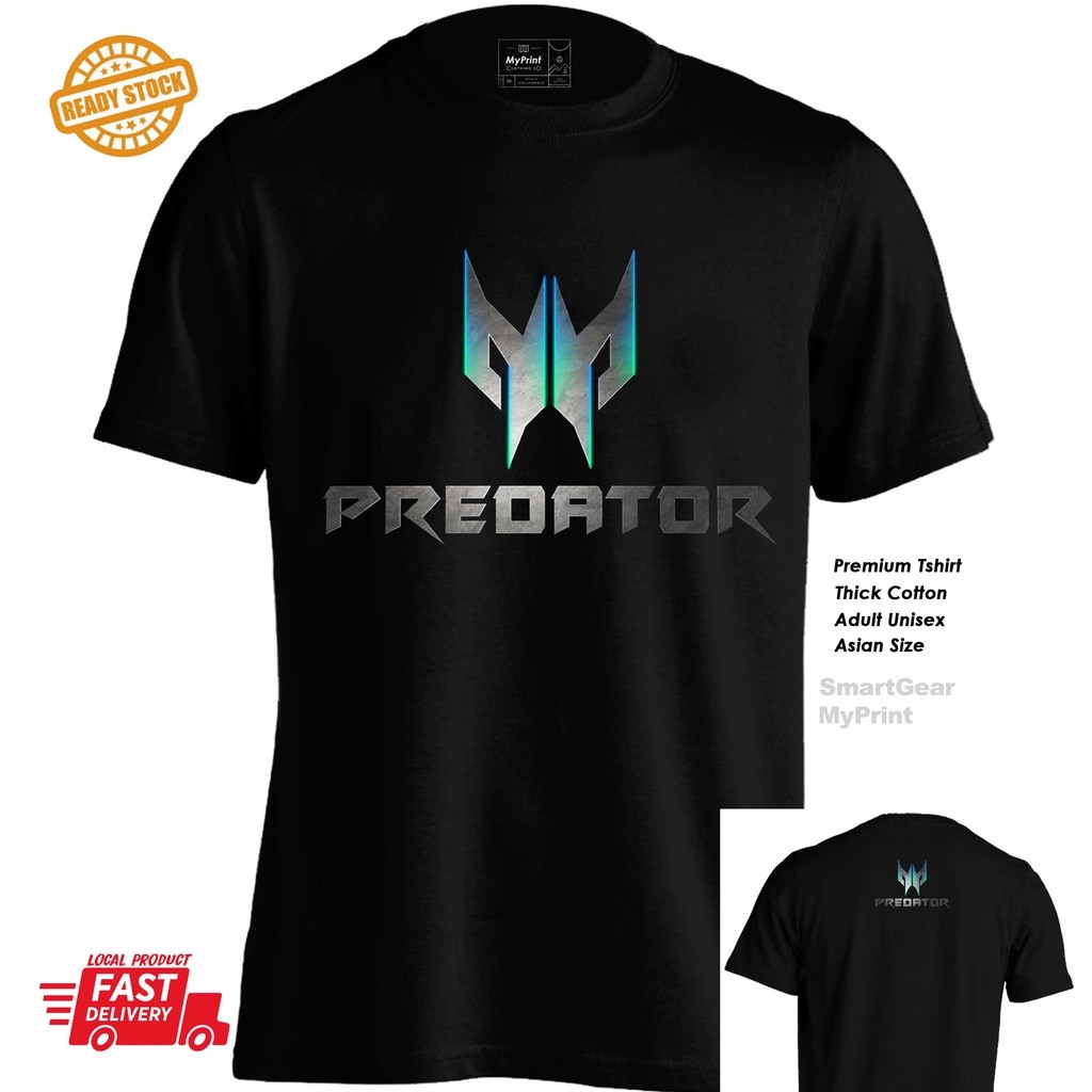 เสื้อเสื้อยืดสําหรับเล่นเกม Acer Predator