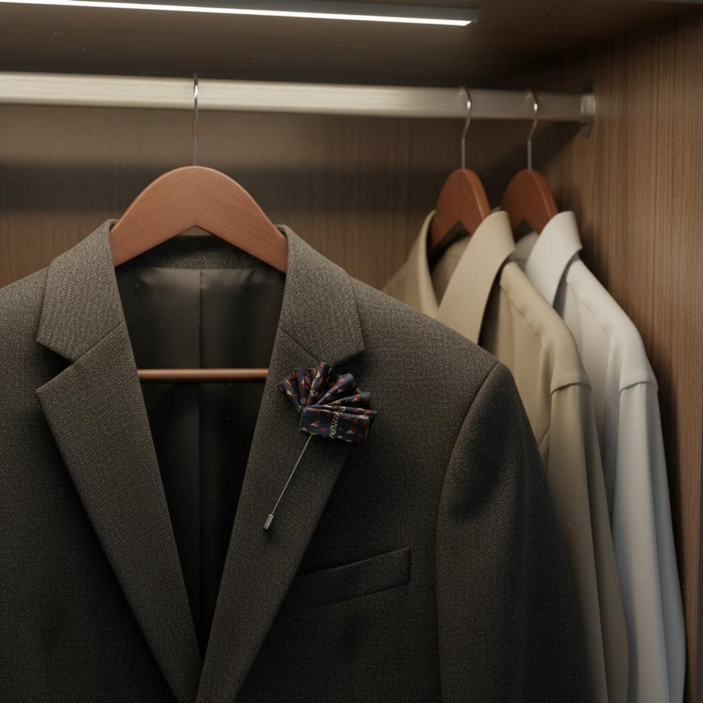 ชุดสูทผู้ชายหรูหรา Bountyre Dapper Accent Tuxedo สำหรับเจ้าบ่าวและโอกาสพิเศษ