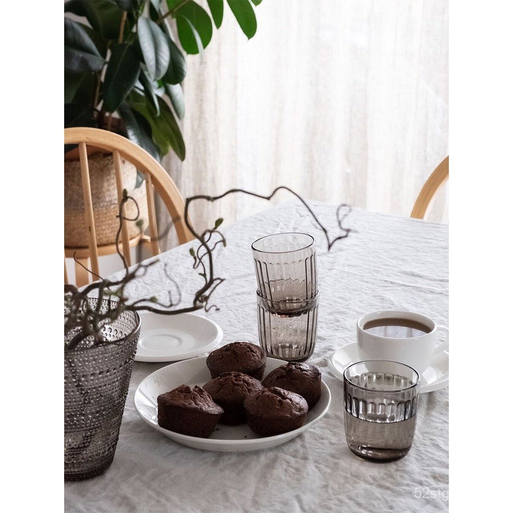 ฟินแลนด์ Iittala Raami Iittala Raami Series แก้วชุดสองชิ้นถ้วยน้ําขวดน้ําแจกันเชิงเทียน