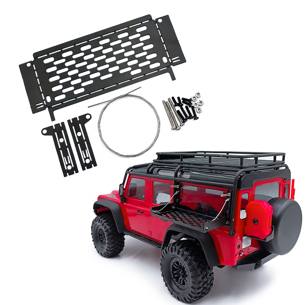 1 ชุดโลหะพับ Camping ตารางและกล่องเครื่องมือชุดสําหรับ Traxxas TRX4M Defender 1/18 RC Crawler อะไหล่อัพเกรด
