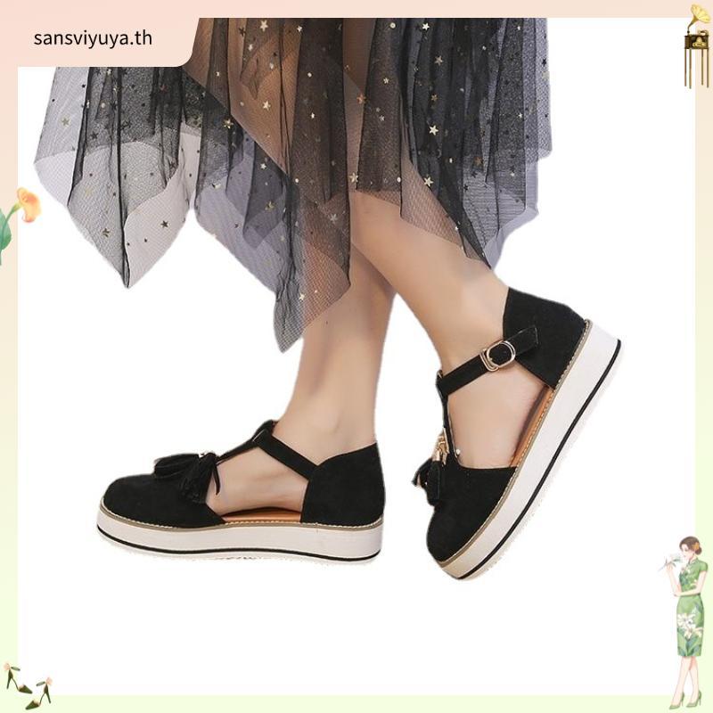 2020 women's wedge shoes laides tassel sandals Tassel Women's Shoes Export43