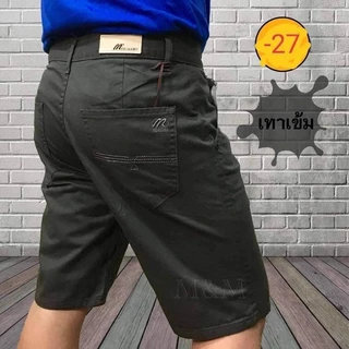 กางเกงผู้ชาย ขาสั้นสามส่วน ผ้าcotton100% เอว28-44 ราคาถูก สีไม่ตก กางเกงลำลอง