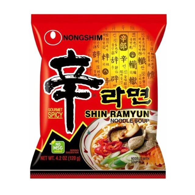 นงชิม เผ็ด(Nongshim Noodle Spicy 120g.)