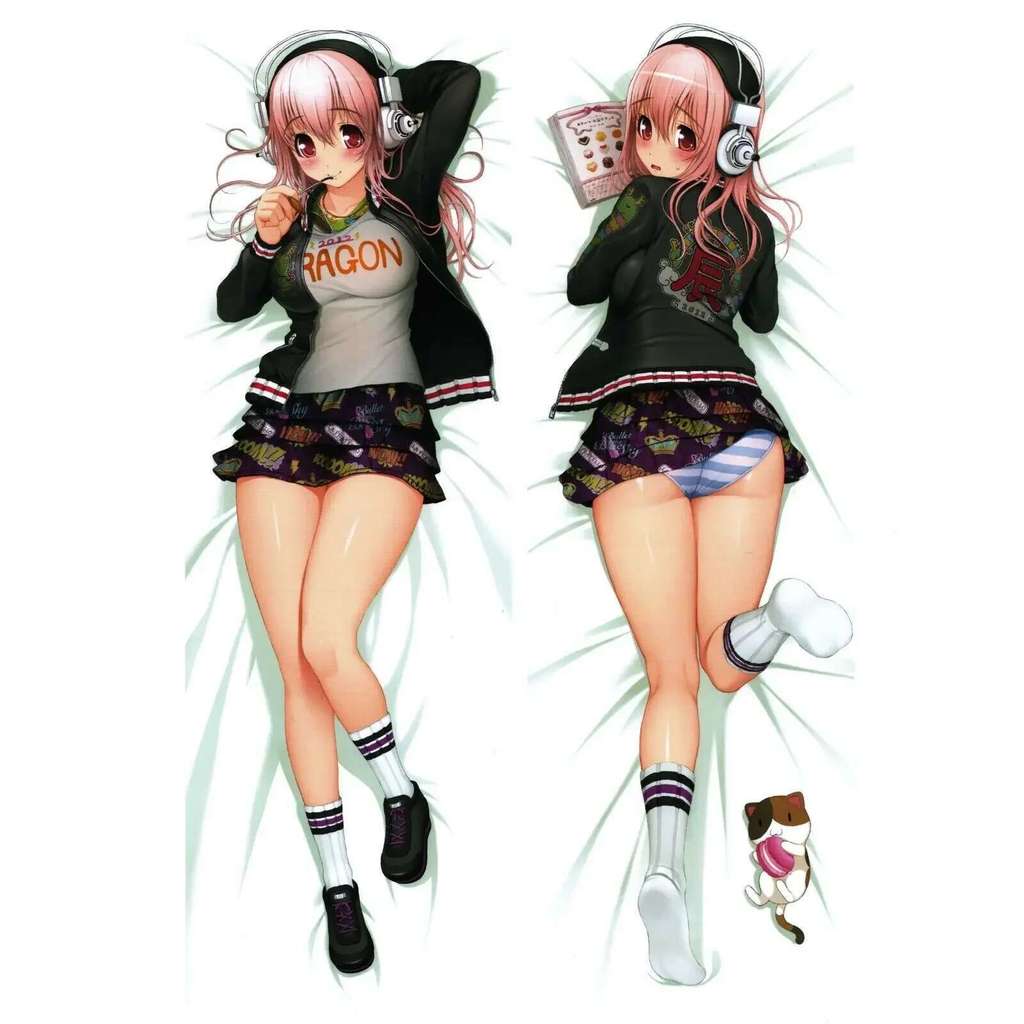 Dakimakura Sonicomi Super Sonico ปลอกหมอนอะนิเมะมังงะเซ็กซี่พิมพ์สองด้าน Hing ฝาครอบ