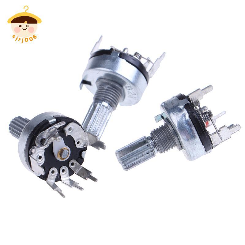 〔8C05〕 5 ชิ้น RV17 พร้อมสวิตช์ Potentiometer B1K 2K 5K 10K 20K 50K ความยาวจับ 15 มม.5Pin สวิทช์ฟิล์ม