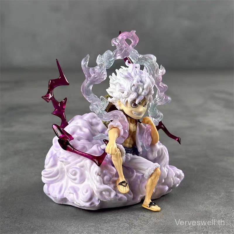 One Piece Fifth Gear Nika Luffy Seated Nika Luffy อะนิเมะรูปของเล่นรถเครื่องประดับ