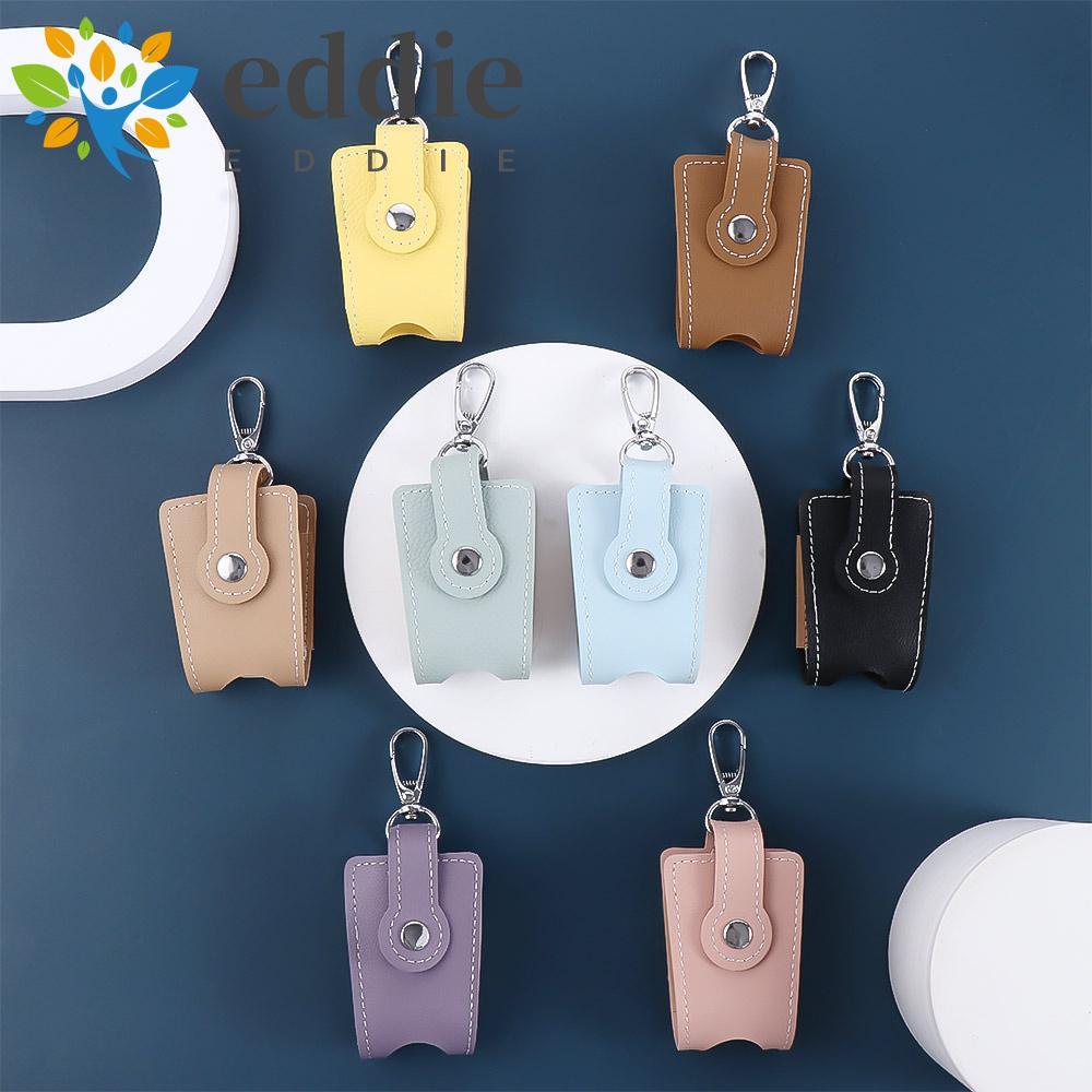 EDIE ขวดรีฟิลหนัง PU นํากลับมาใช้ใหม่ได้สําหรับอุปกรณ์อาบน้ําเหลวขวดเดินทางพร้อมพวงกุญแจขวด