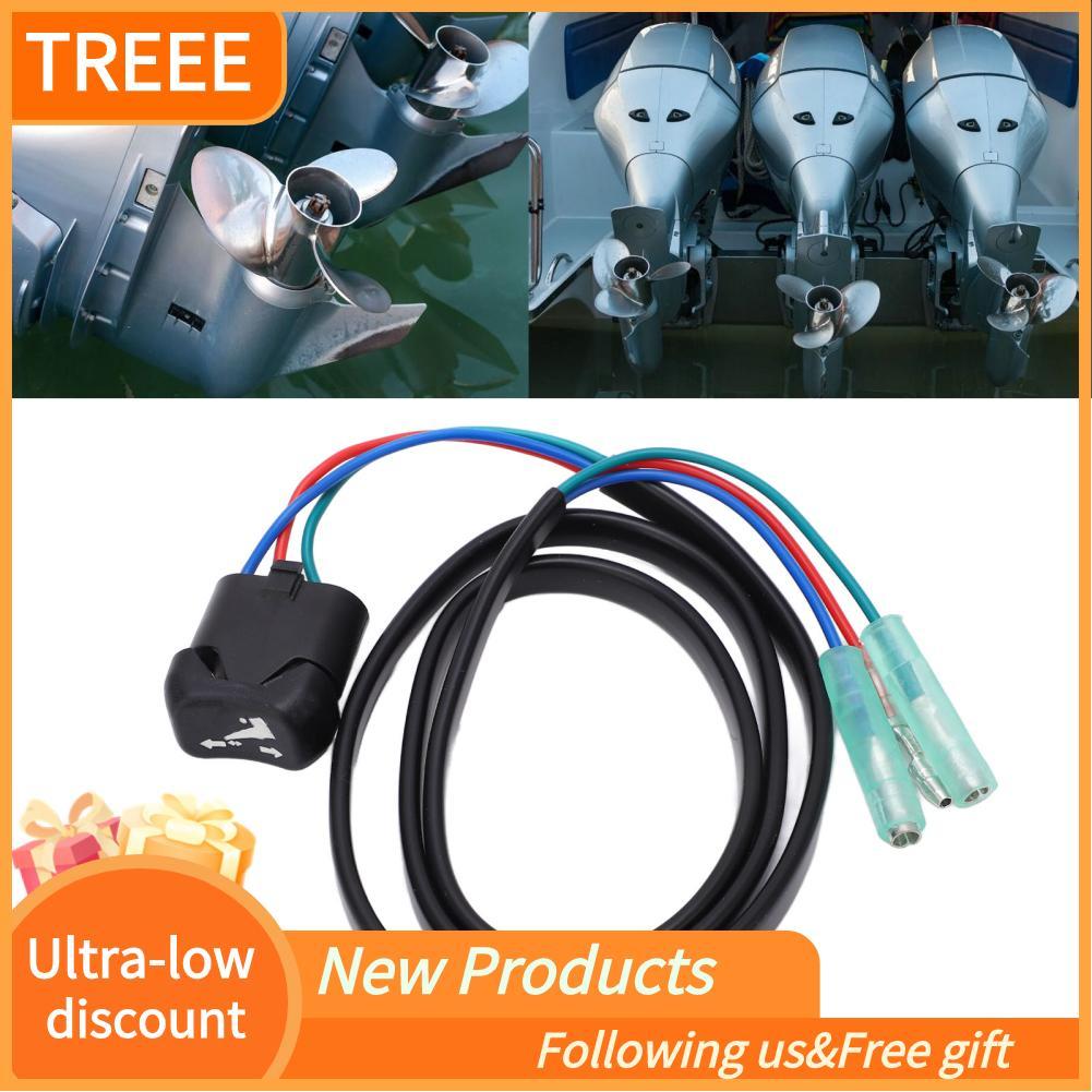 Treee Treee Trim TILT SWITCH และ 37850 90J00 90J01 90J02 90J03 ABS สำหรับ Outboard รีโมทคอนโทรลกล่อง