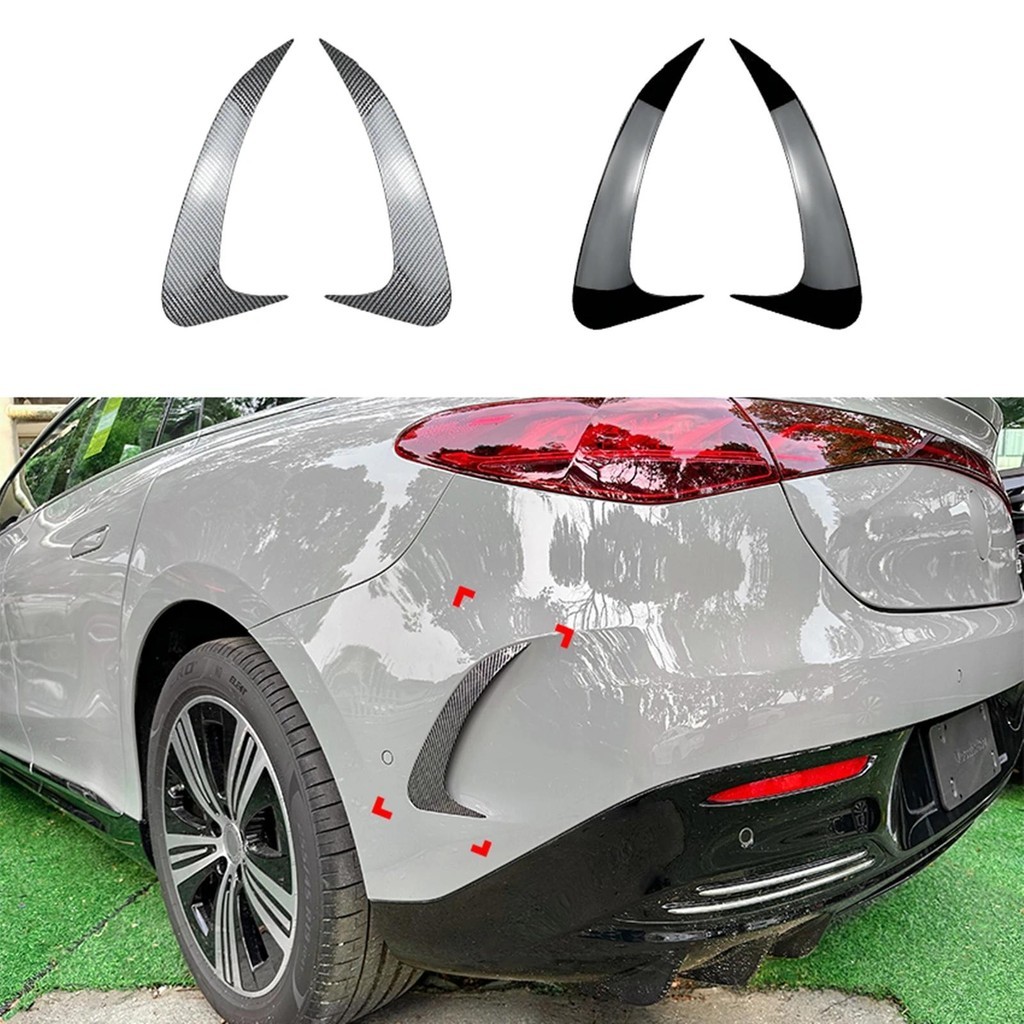 ด้านหลังกันชนด้านข้างสปอยเลอร์สําหรับ Mercedes Benz EQE Class V295 EQE350 EQE500 53 AMG 2023 + Boot 