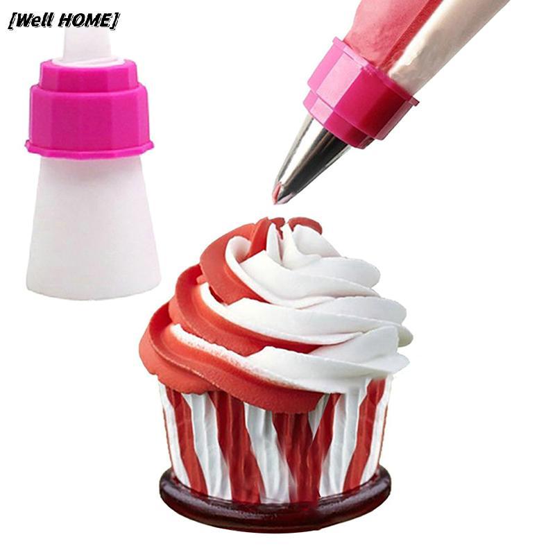 [บ้านดี] 1/3/5 ชิ้นครีมสองสีท่อกระเป๋าแปลงท่อกระเป๋า Coupler Essential Cream Coupler เครื่องมือตกแต่