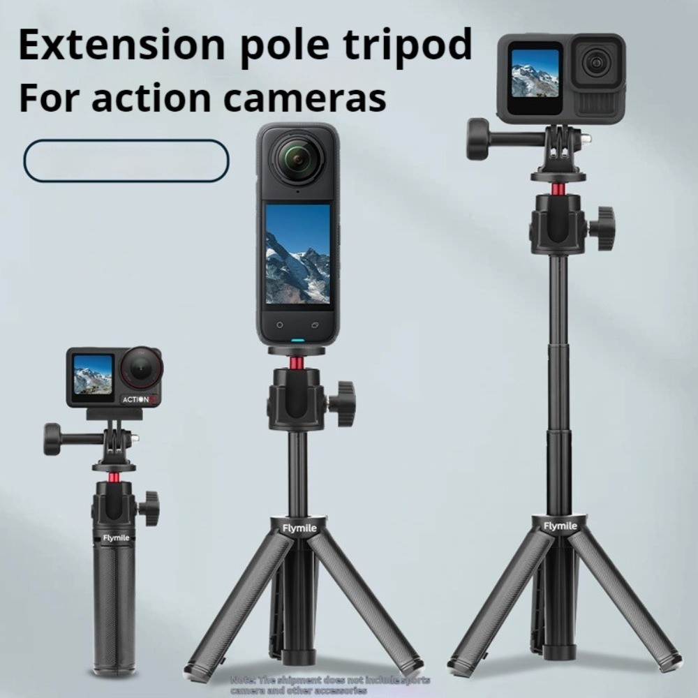 สําหรับ DJI Pocket 4 Extension Pole ขาตั้งกล้อง Action 5pro ขยาย Selfie Stick สําหรับ Insta 360 X5 Action กล้อง Universal อุปกรณ์เสริม