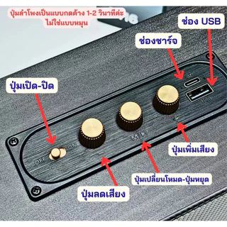 ลำโพงบลูทูธ XM301 ดีไซน์คลาสสิก เสียงดีเบสแน่น รองรับ USB/TF ใช้ในบ้าน/สำนักงาน