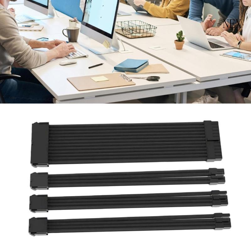 NEX สายไฟ 18AWG ชุดสายไฟ 1x24Pin 1x4+4 CPU 2x6+2P GPU