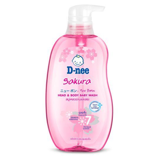 ดีนี่ ซากุระเฮดแอนด์บอดี้ เบบี้วอช380มล. DNEE SAKURA HEAD BODY WASH PINK380ML