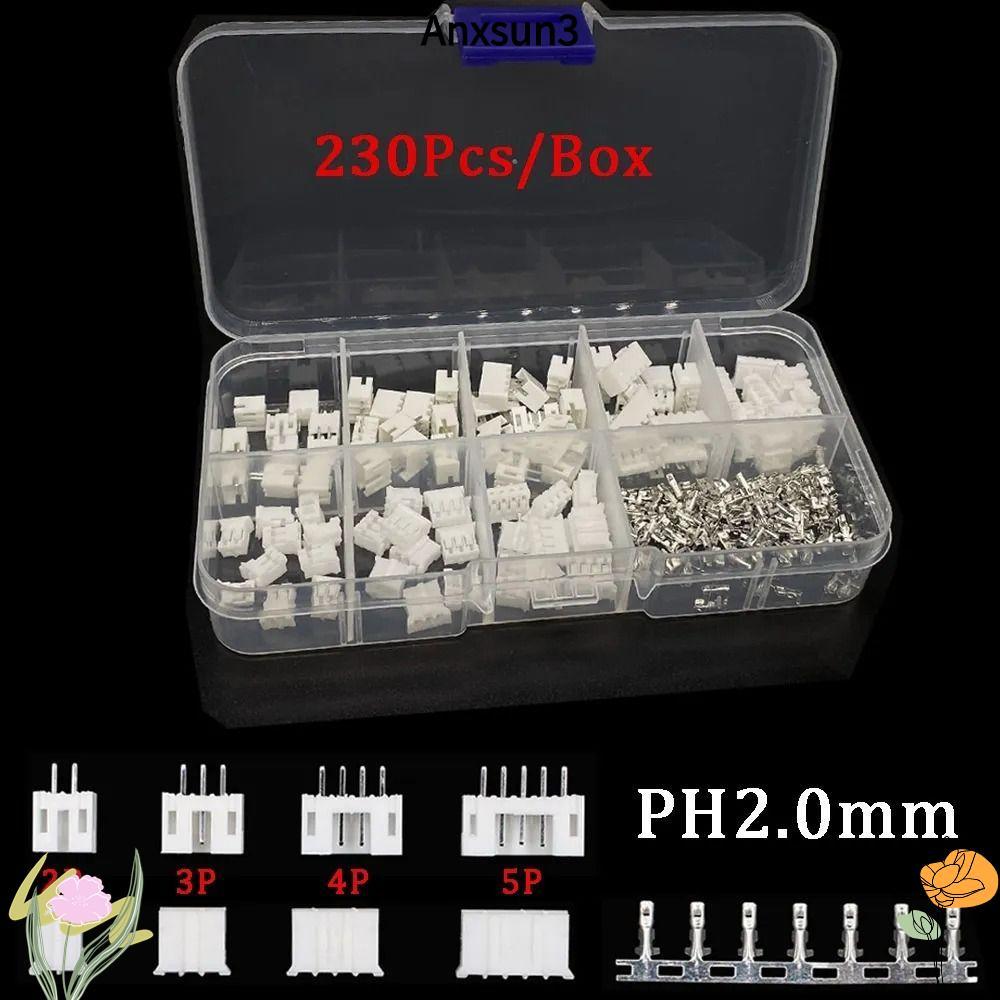 ANXSUN3 Header JST Connector, 2.0 มม.PH2.0 2p 3p 4p 5 pin 2.0 มม.Pitch Terminal Kit / Housing / Pin 