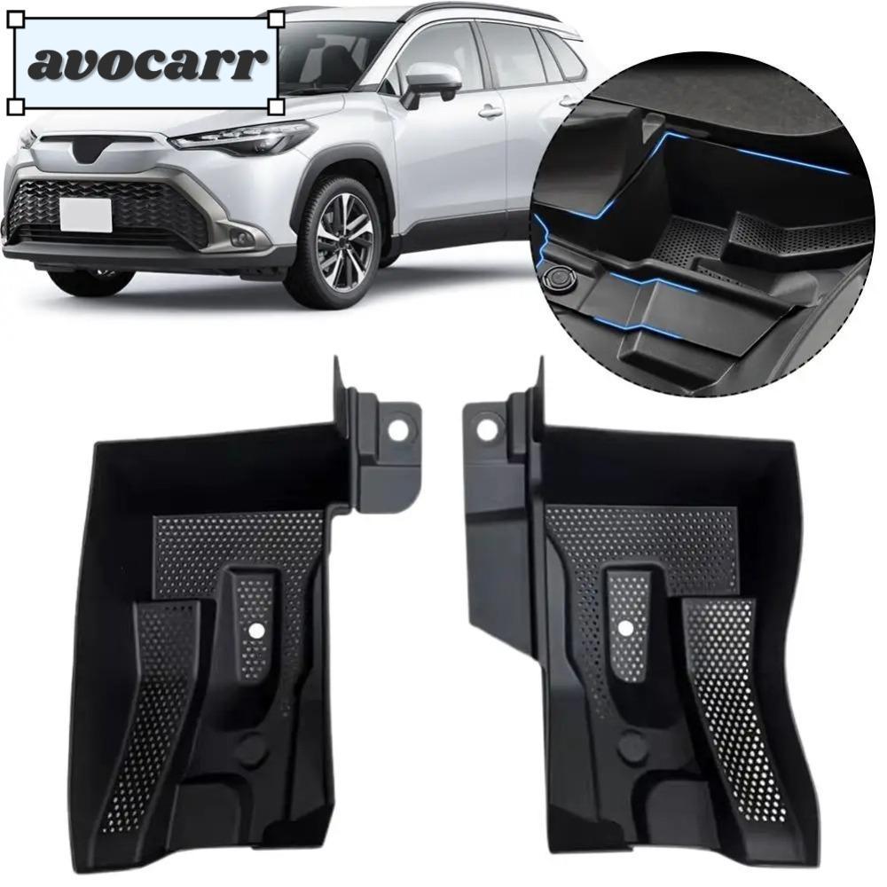 AVOCAR 2PCS Sink Protector ฝาครอบฝากระโปรงหน้า พลาสติกคุณภาพสูง กรองฝาครอบรถเครื่องยนต์