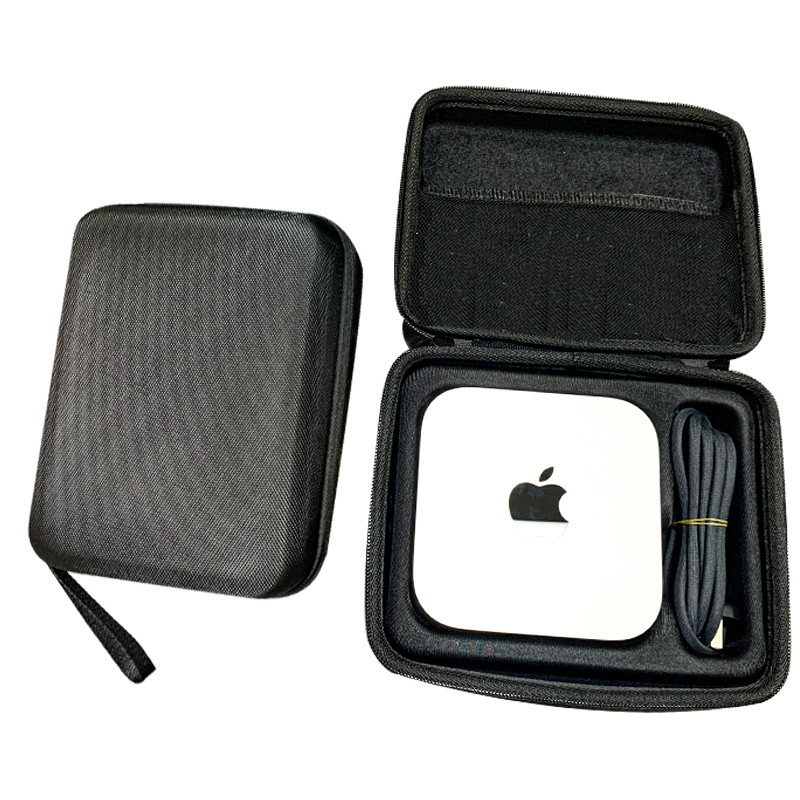 เหมาะสําหรับ Apple Apple Mac Mini M4 กระเป๋าเก็บโฮสต์ขนาดเล็ก m4 มินิคอมพิวเตอร์แบบพกพากันกระแทกกระเป๋าเปลือกแข็ง