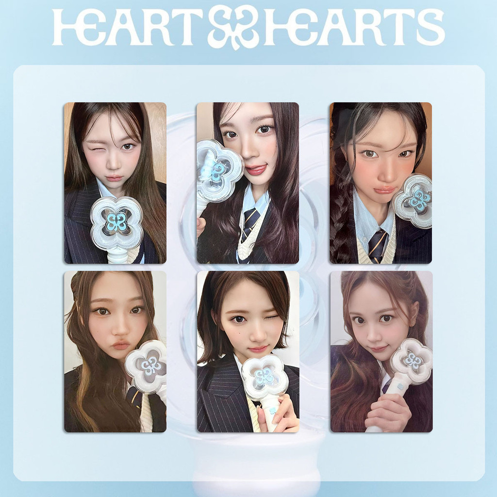 2-50pcs H2H Hearts2Hearts Lightstick Lomo การ์ด FOCUS Key Chain Chase Makestar Soundwave POB Photoca
