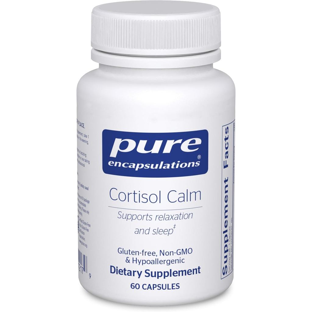 Pure Enccapsulations Cortisol Calm - รองรับ Cortisol Health & Relaxation - มี Ashwagandha & - พักผ่อ