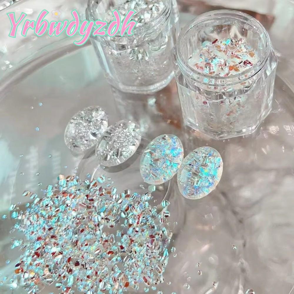YRBWDYZDH Flash Nail Art, Glitter Blinking Nail Art Sequins, Sequins Nail Art DIY Nail Art Charms