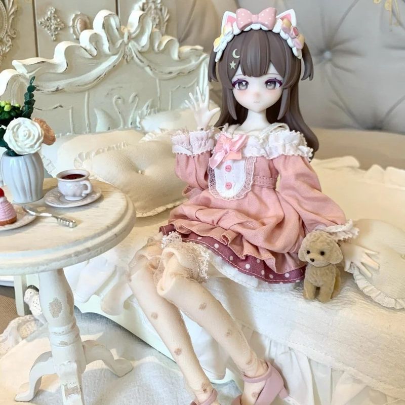 ของแท้ Good Night Miss Light Snow Late Winter Series Mystery Box พิเศษหก BJD Action Figure อินเทรนด์เล่นอุปกรณ์ต่อพ่วงตกแต่งของขวัญ