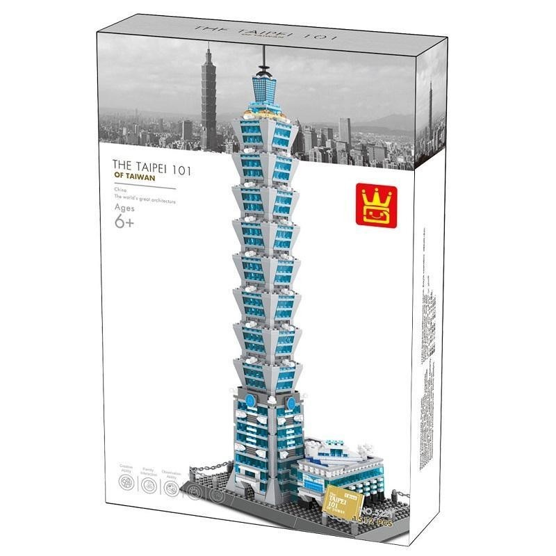 Vange China Taipei 101 อาคารที่เข้ากันได้ Lego Building Attractions ประกอบอาคารบล็อกของขวัญวันเกิดเด