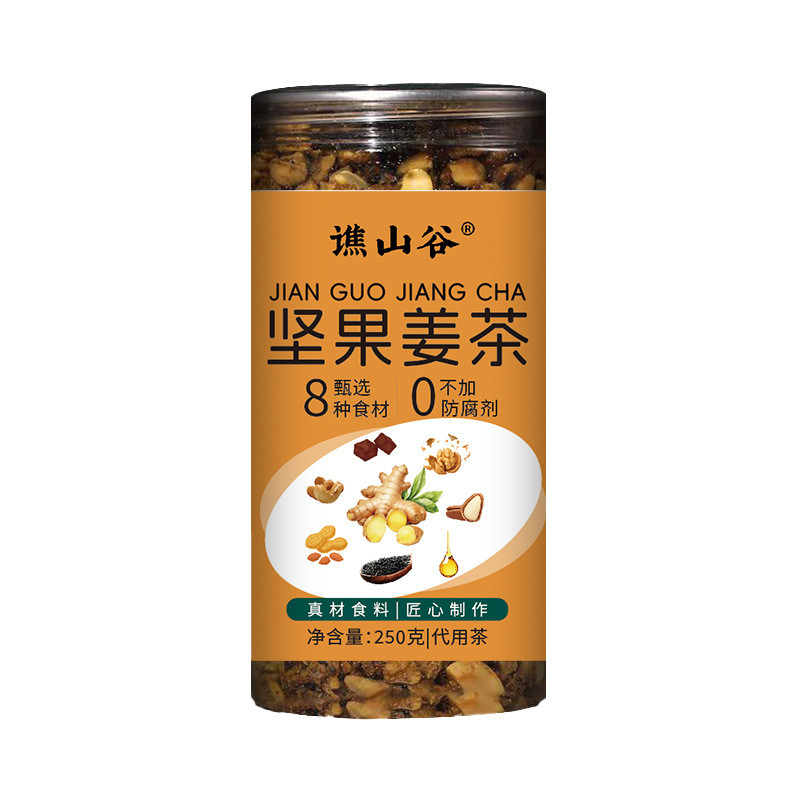 Qiao Valley Nut Ginger Tea 250g ผู้สูงอายุหญิงเพื่อสุขภาพอร่อย O เพิ่มซุปขิง 266.5.4
