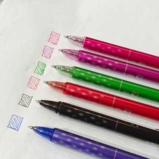🔥 6 ชิ้น / ชุดปากกาเจลลบได้ พร้อมไส้ปากกา 0.5 มม. หมึกเจล สีดํา และสีน้ําเงิน สําหรับสํานักงาน